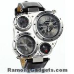 Oulm Heren Horloge met kompas en thermostaat