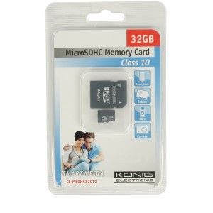 MicroSDHC 32GB - König - Geheugenkaartje - telefoon - tablet