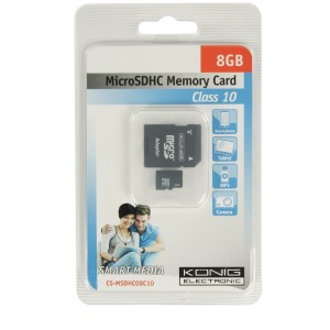 MicroSDHC 8GB - König - Geheugenkaartje - telefoon - tablet