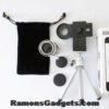 Zoomlens-3 12x optische zoom voor smartphone met tripod telefoonhouder