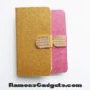 Flipcase met steun Samsung Galaxy J5 - Bling Bling roze goud