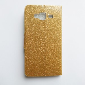 Flipcase met steun Samsung Galaxy J5 - Bling Bling goud